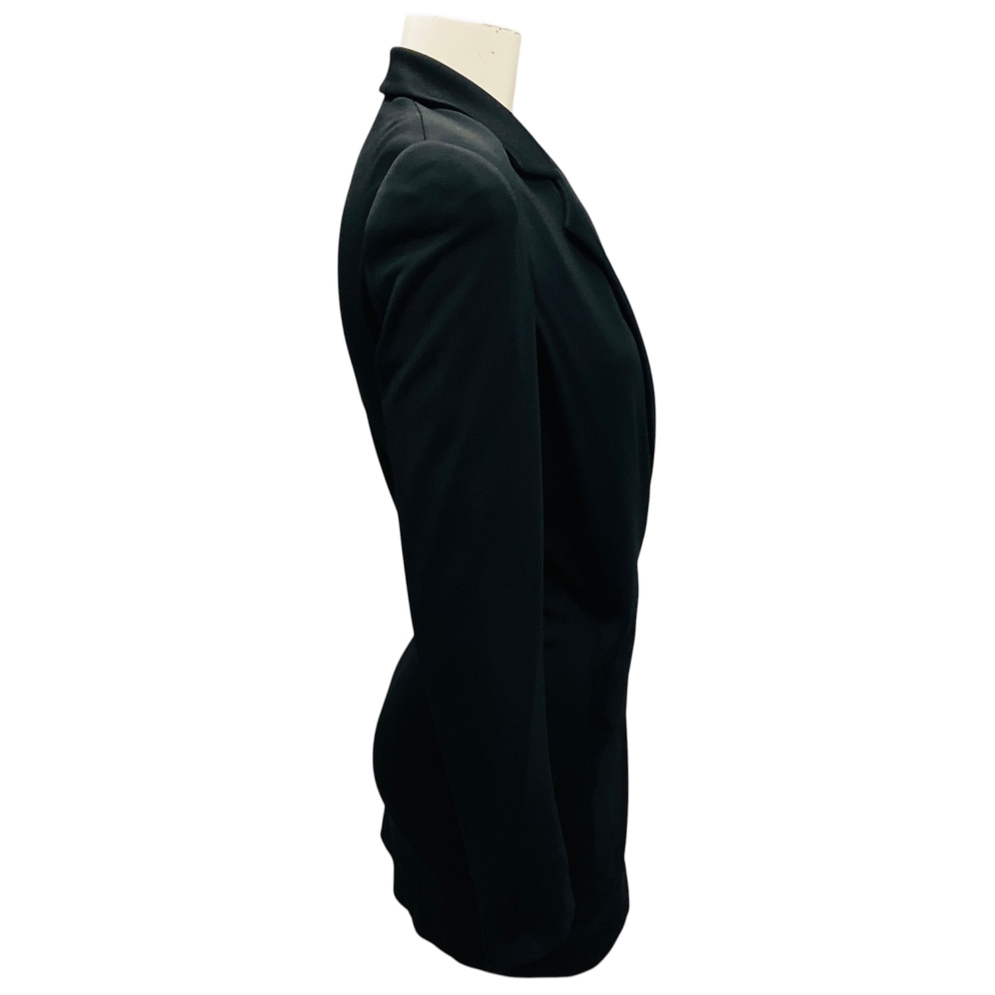 Moschino Couture Black Jersey Wrap Blazer / Jacket