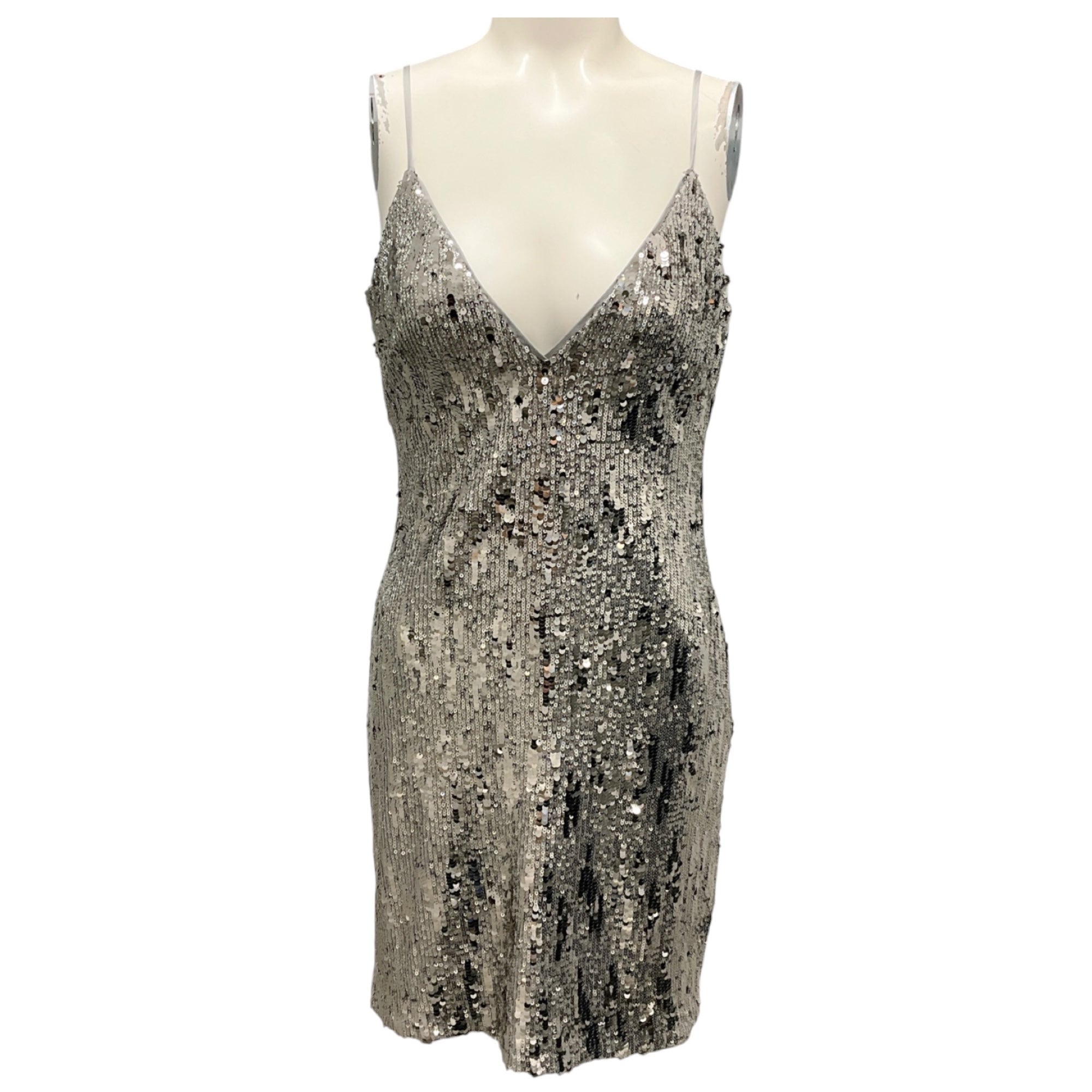 Ramy Brook Silver Sequin Lila Dress