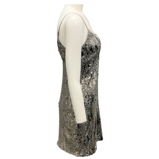 Ramy Brook Silver Sequin Lila Dress