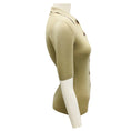 Load image into Gallery viewer, Barbara Bui Green Short Sleeved Collared Wool and Silk Knit Sweater

