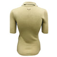 Load image into Gallery viewer, Barbara Bui Green Short Sleeved Collared Wool and Silk Knit Sweater
