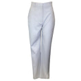 Load image into Gallery viewer, Alexander McQueen Light Blue 2022 Tapered Leg Wool Pants / Trousers
