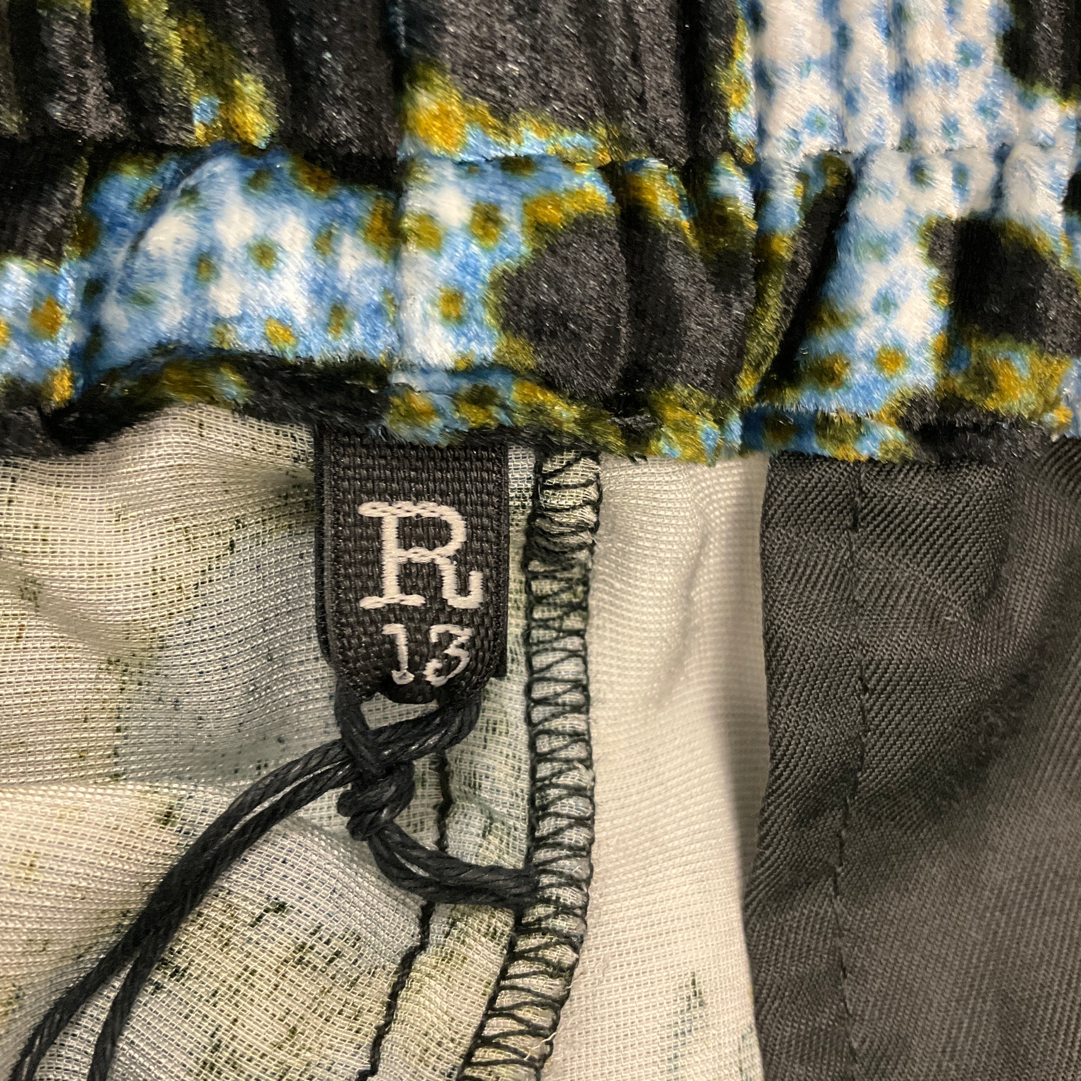 R13 Blue Leopard Harem Jogger