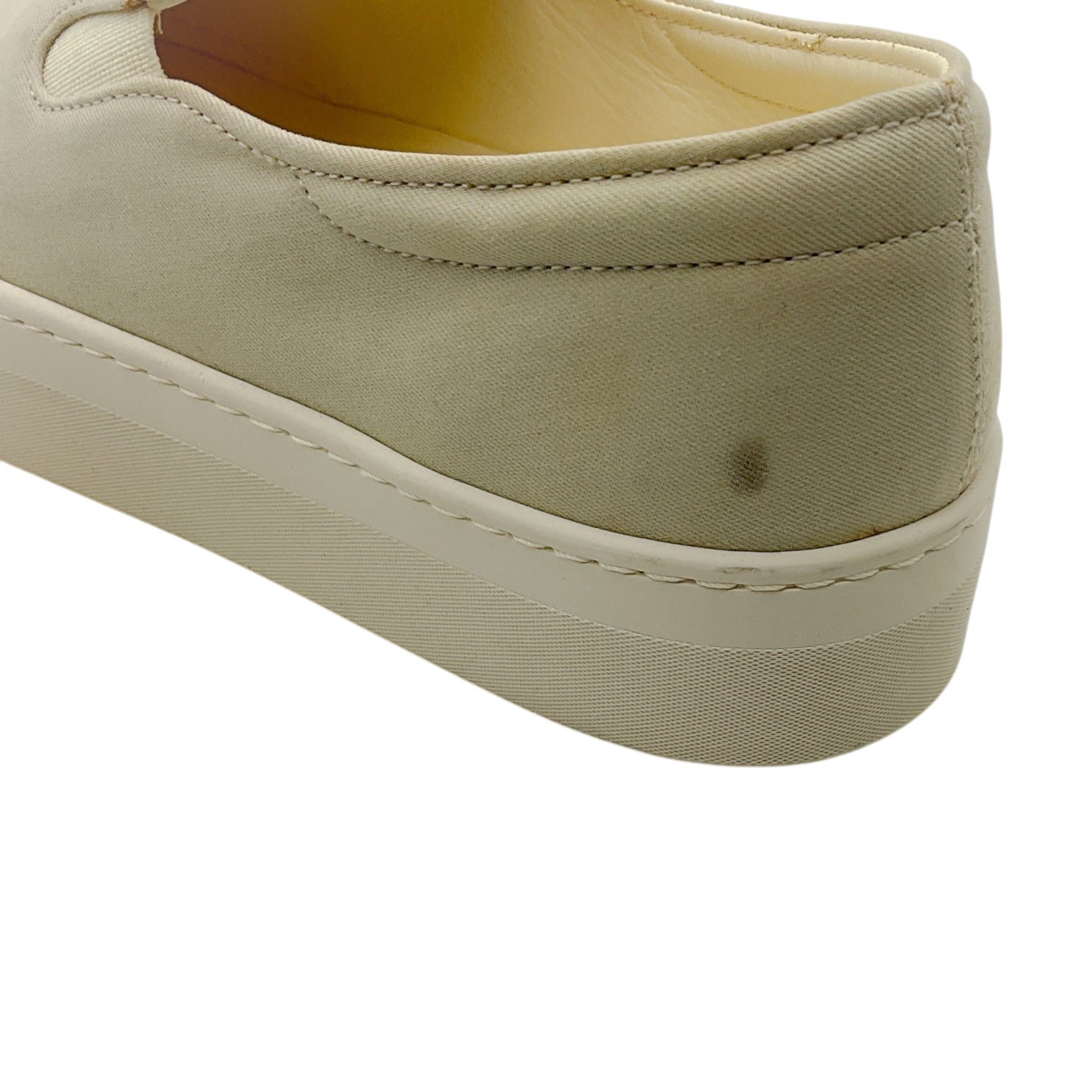 The Row Latte Canvas Marie H Slip On Sneakers