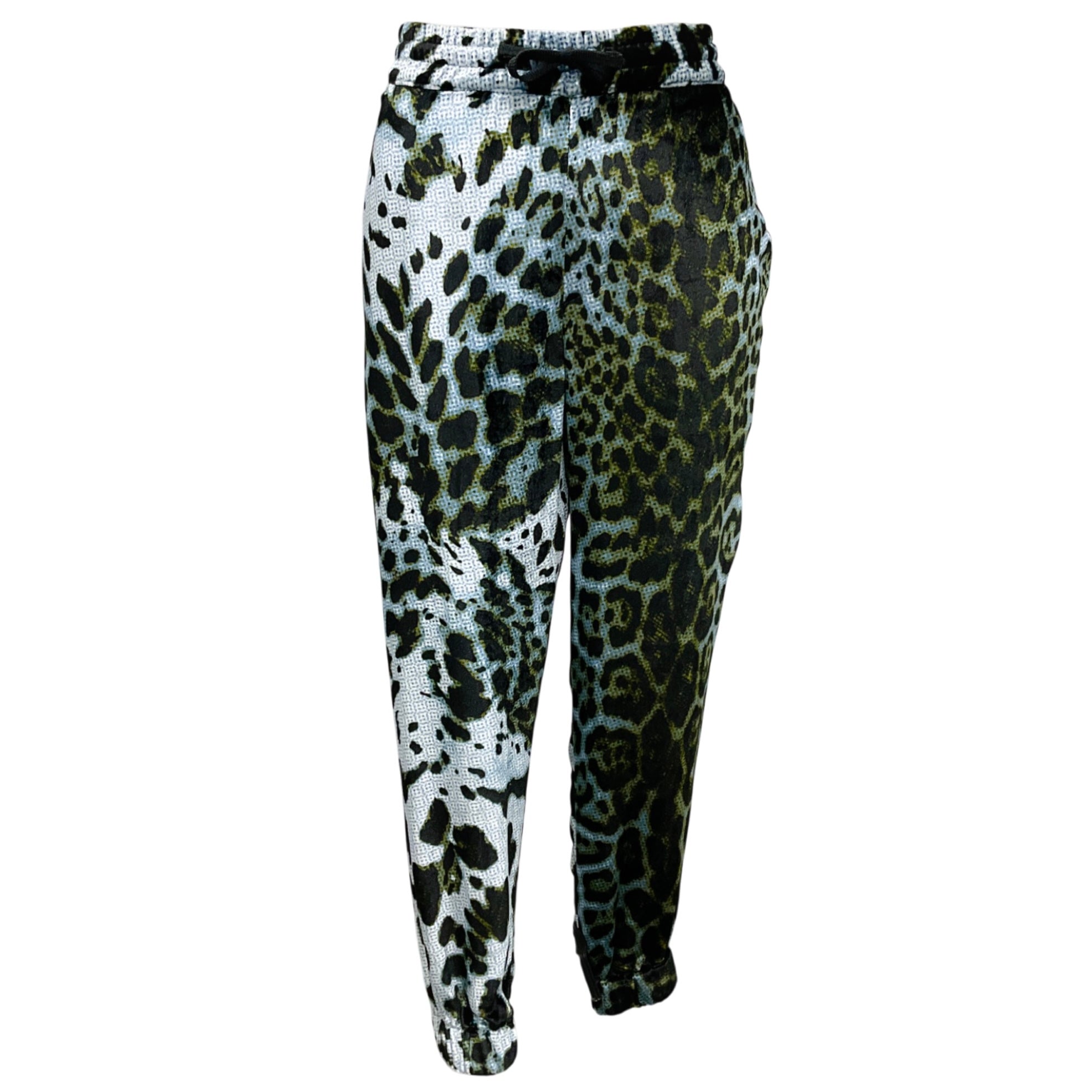 R13 Blue Leopard Harem Jogger