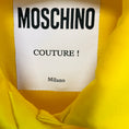 Load image into Gallery viewer, Moschino Couture Yellow / White Sleeveless Button Down Cotton Midi Dress
