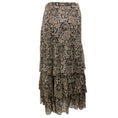 Load image into Gallery viewer, Veronica Beard Marine Blue Multi Shailene Tiered Silk Midi Skirt
