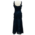 Load image into Gallery viewer, Chanel Navy Blue Vintage 2002 Silk Chiffon Maxi Cocktail Dress
