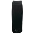 Load image into Gallery viewer, Lafayette 148 New York Black Fringed Silk Maxi Skirt
