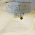 Load image into Gallery viewer, Mestiza Ivory Pearl Embellished Strap Sleeveless Silk Satin Mini Dress
