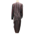 Load image into Gallery viewer, Maison Rabih Kayrouz Burgundy / Purple / Green Multi Striped Maxi Dress
