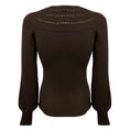 Load image into Gallery viewer, Gucci Brown Embellished Wool Knit Sweater with Tassel Detail

