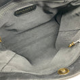 Load image into Gallery viewer, Chanel Black Leather Small Deca Coco Mark Tote with Bakelite Chain Handles
