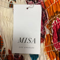 Load image into Gallery viewer, MISA Los Angeles Ivory / Pink / Orange Multi Floral Printed Midi Dress
