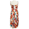 Load image into Gallery viewer, MISA Los Angeles Ivory / Pink / Orange Multi Floral Printed Midi Dress
