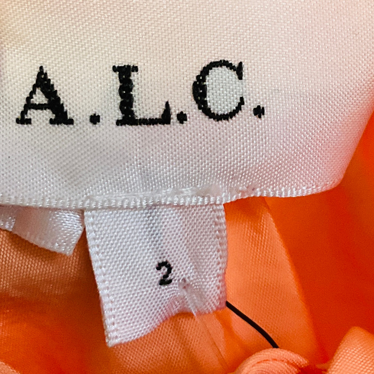 A.L.C. Coral Lucca Ruffle Tiered Mini Dress with Plunge Neckline