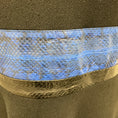 Load image into Gallery viewer, Proenza Schouler Black / Blue Snakeskin Trimmed Sleeveless Viscose Knit Dress
