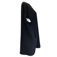 Load image into Gallery viewer, Lisa Perry Black Cap Sleeved Silk Crepe Mini Dress
