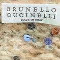 Load image into Gallery viewer, Brunello Cucinelli Beige Multi Sequined Chunky Knit Cardigan Sweater
