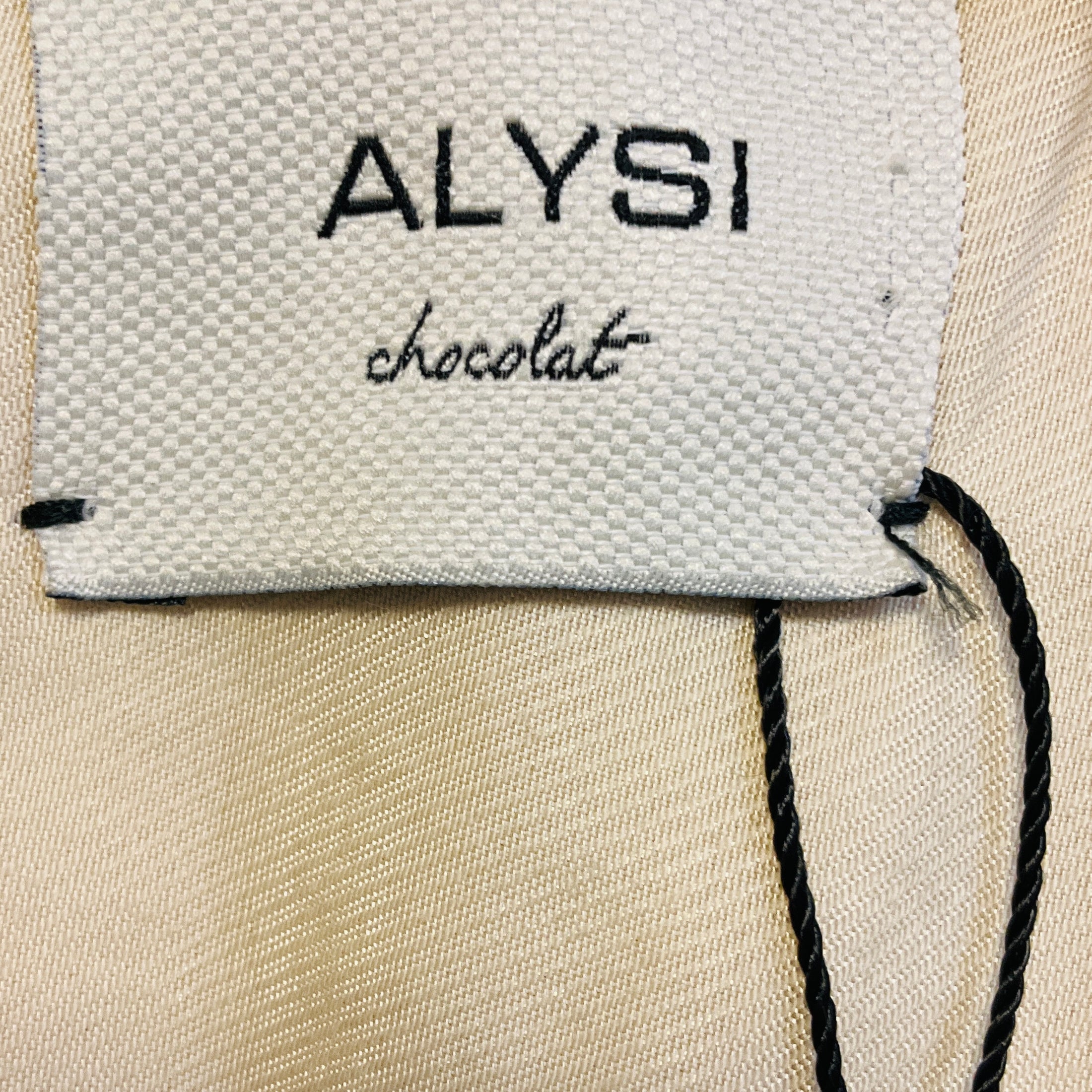 Alysi Sage Green Short Sleeved Linen Blazer Jacket