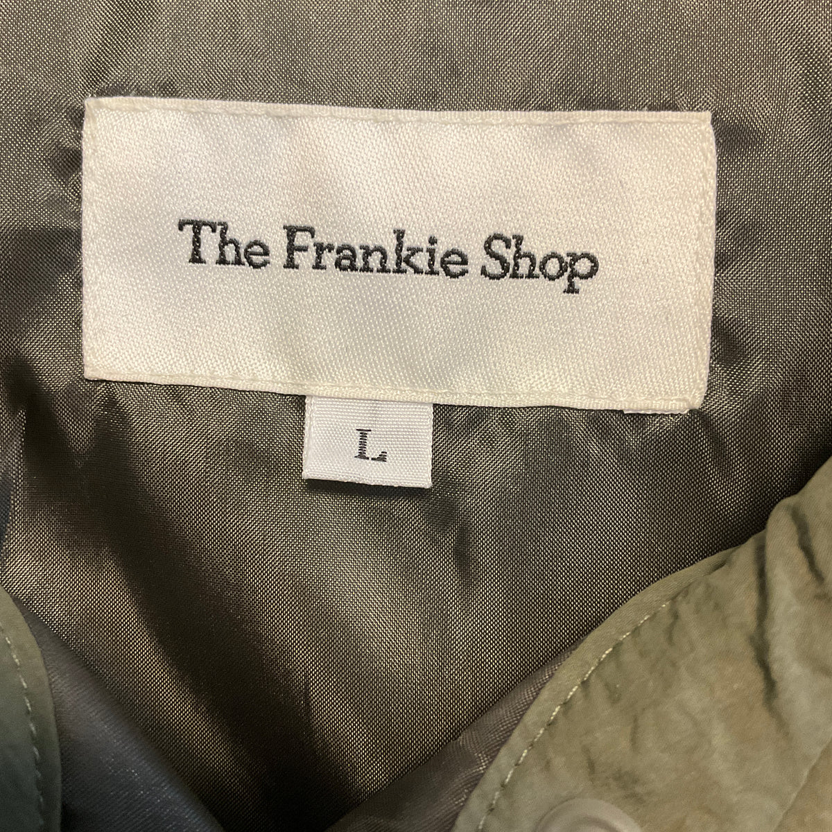 The Frankie Shop Olive Green Nylon Utility Jacket