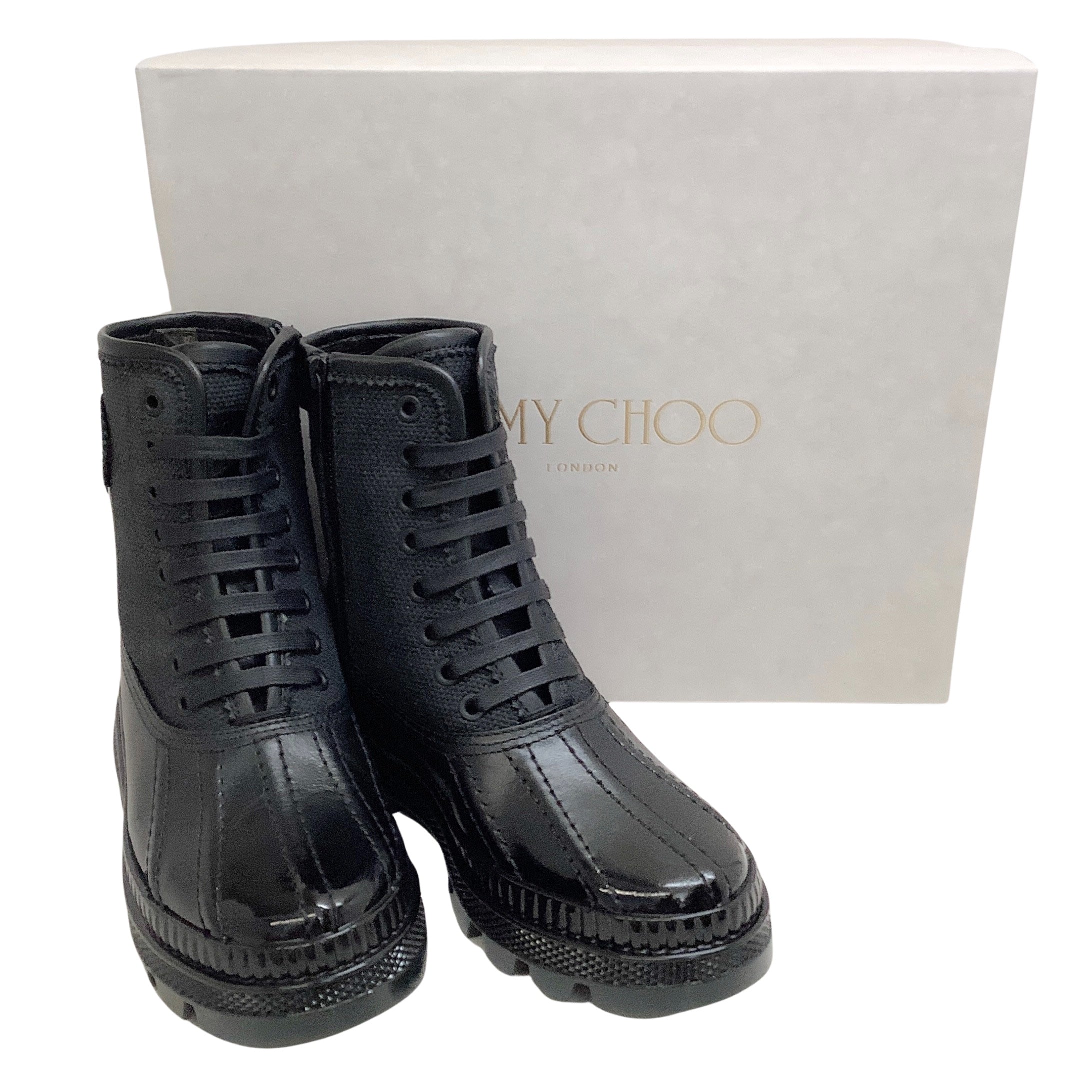 Jimmy Choo Black Canvas Oskar Booties