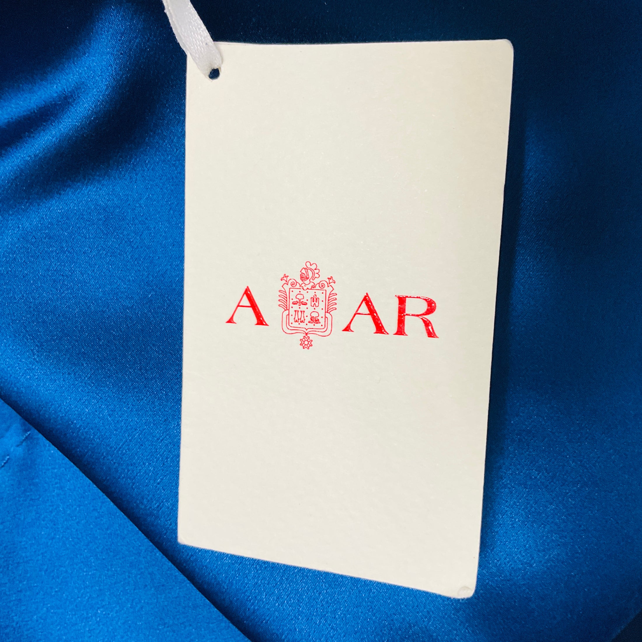 Alejandra Alonso Rojas Abel Blue Silk Blazer Jacket