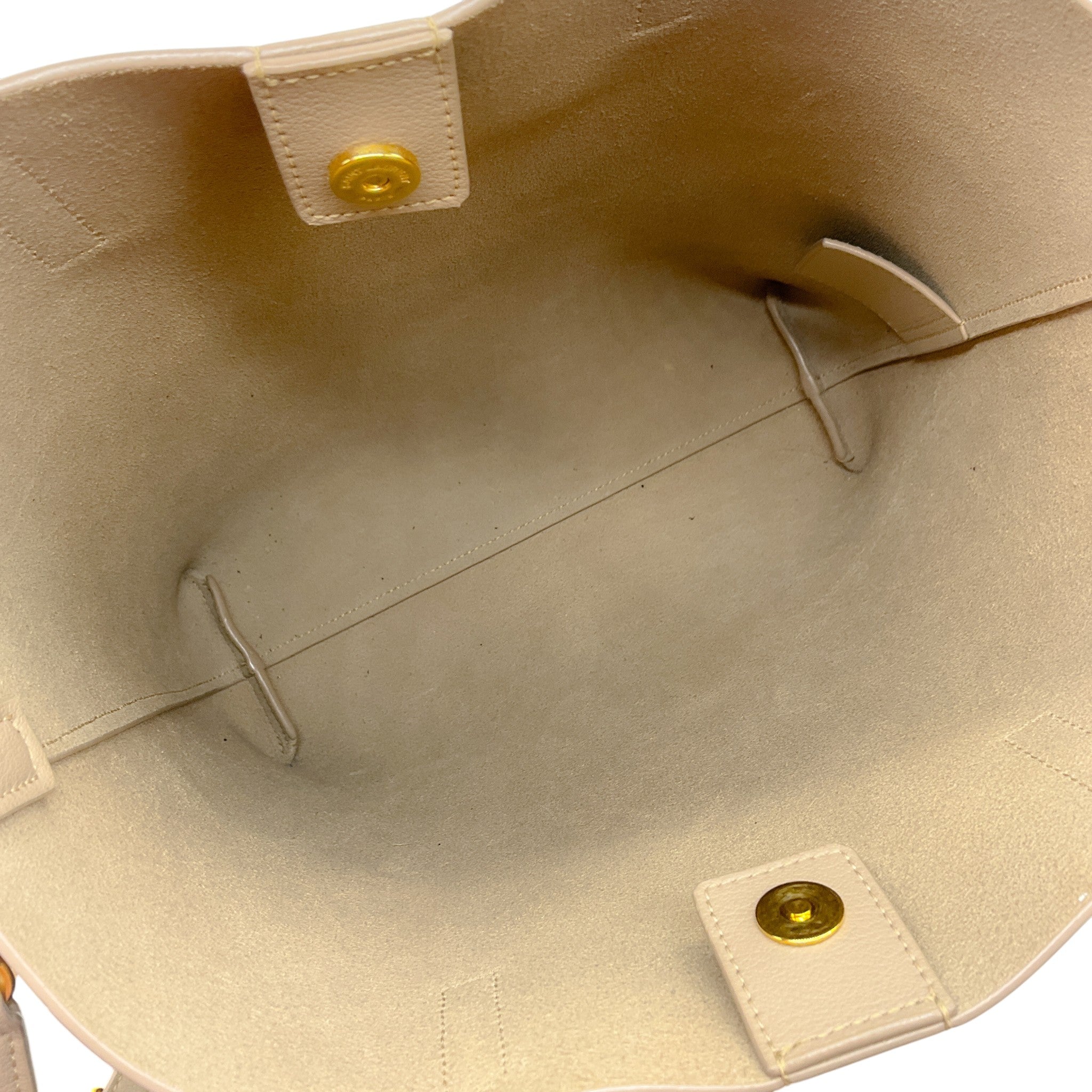 Saint Laurent Beige Leather Toy Shopping Tote