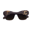 Load image into Gallery viewer, Chanel Brown Crystal Embellished CC Logo Butterfly Tortoiseshell Acetate and Lambskin Leather Sunglasses
