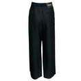 Load image into Gallery viewer, Loewe Black Belted Wool and Silk Wide Leg Trousers
