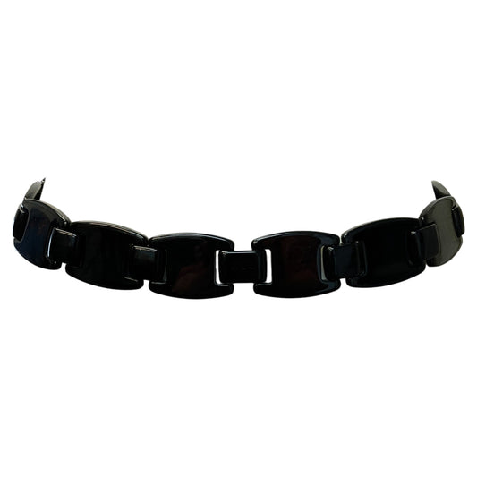 Prada Black Acrylic Link Belt
