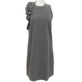 Load image into Gallery viewer, Brunello Cucinelli Heather Grey Sleeveless Dress with Ruffle Detail
