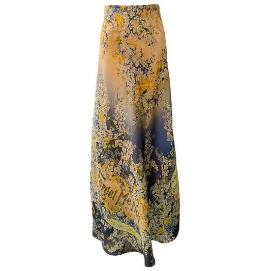 Zimmermann Multi Floral Forget Me Not Maxi Skirt