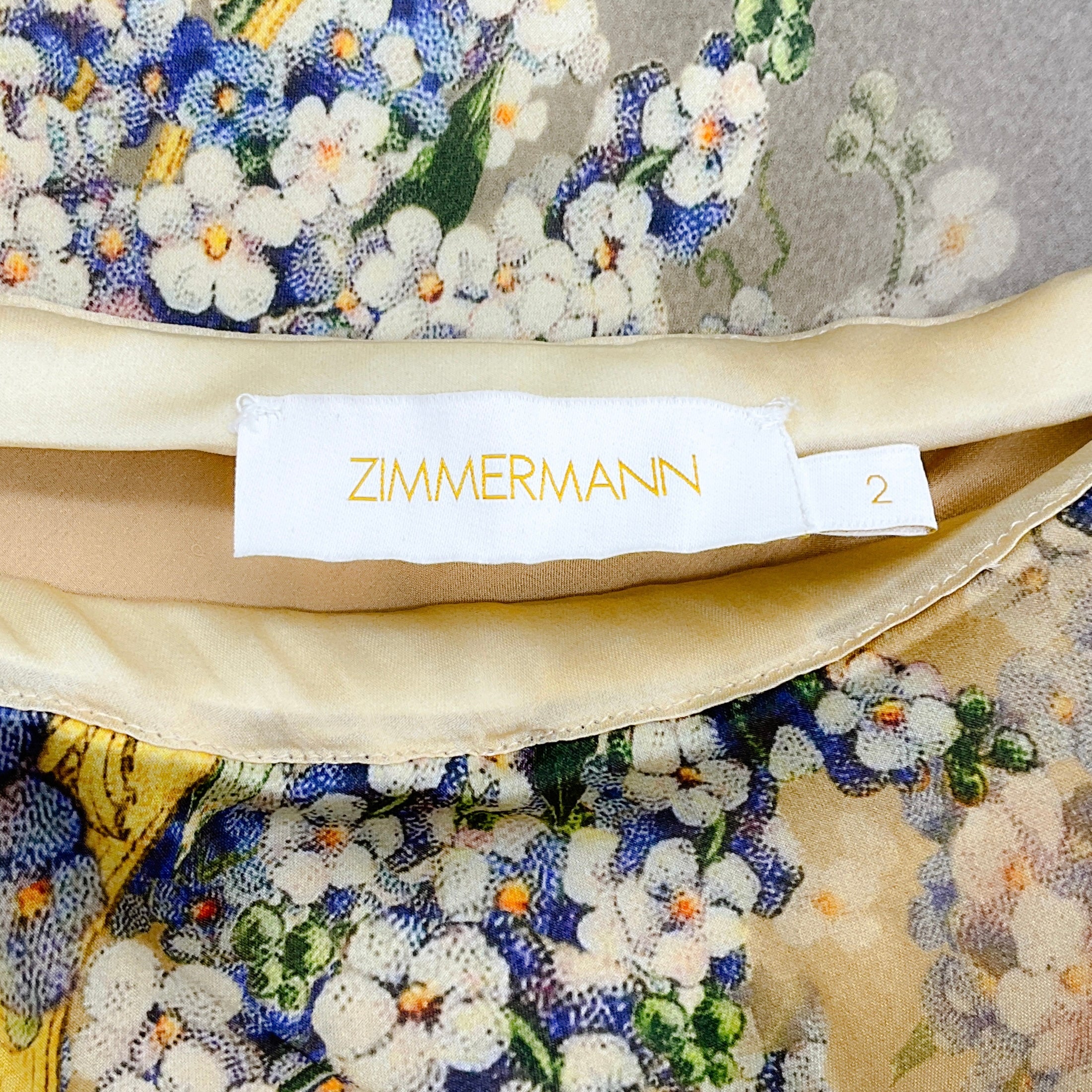Zimmermann Multi Floral Forget Me Not Maxi Skirt