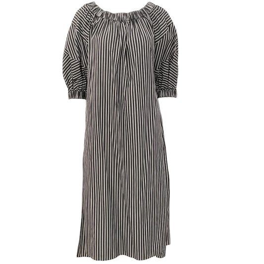 Brunello Cucinelli Navy / White Striped Dress