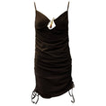 Load image into Gallery viewer, Christopher Esber Brown Ruched Mini Dress

