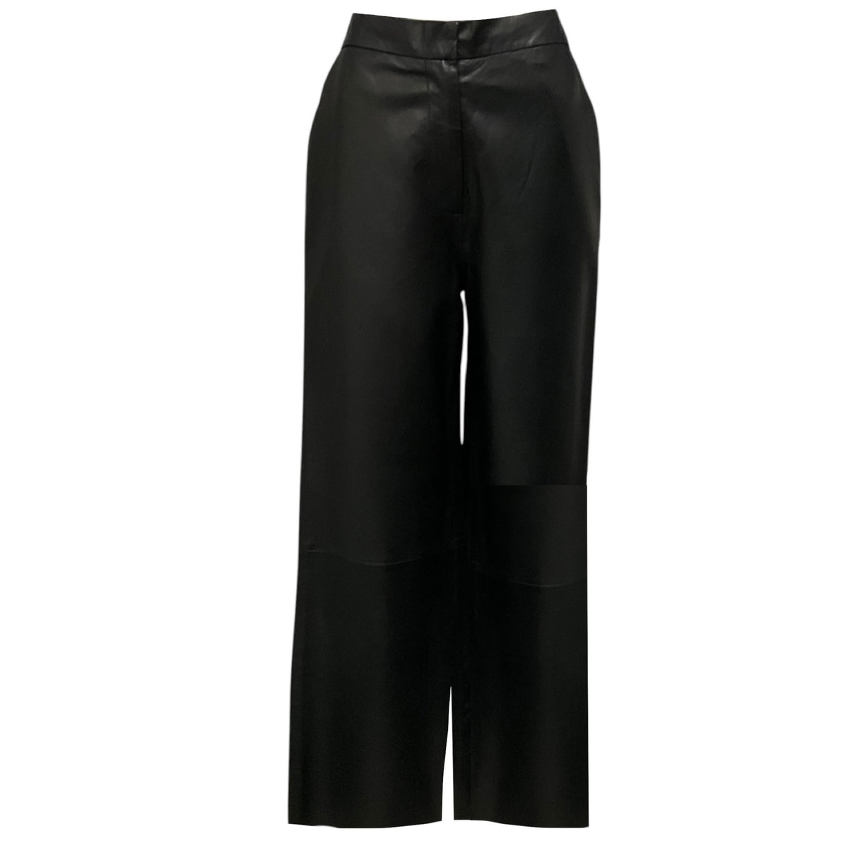 Lamarque Black Yaren Lamb Leather Pants