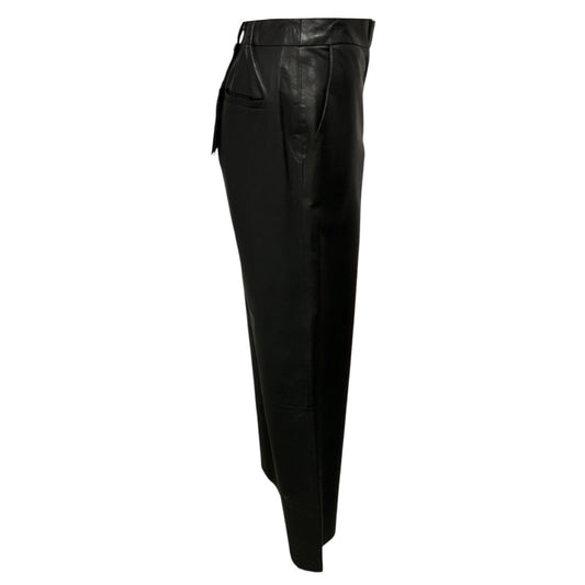 Lamarque Black Yaren Lamb Leather Pants