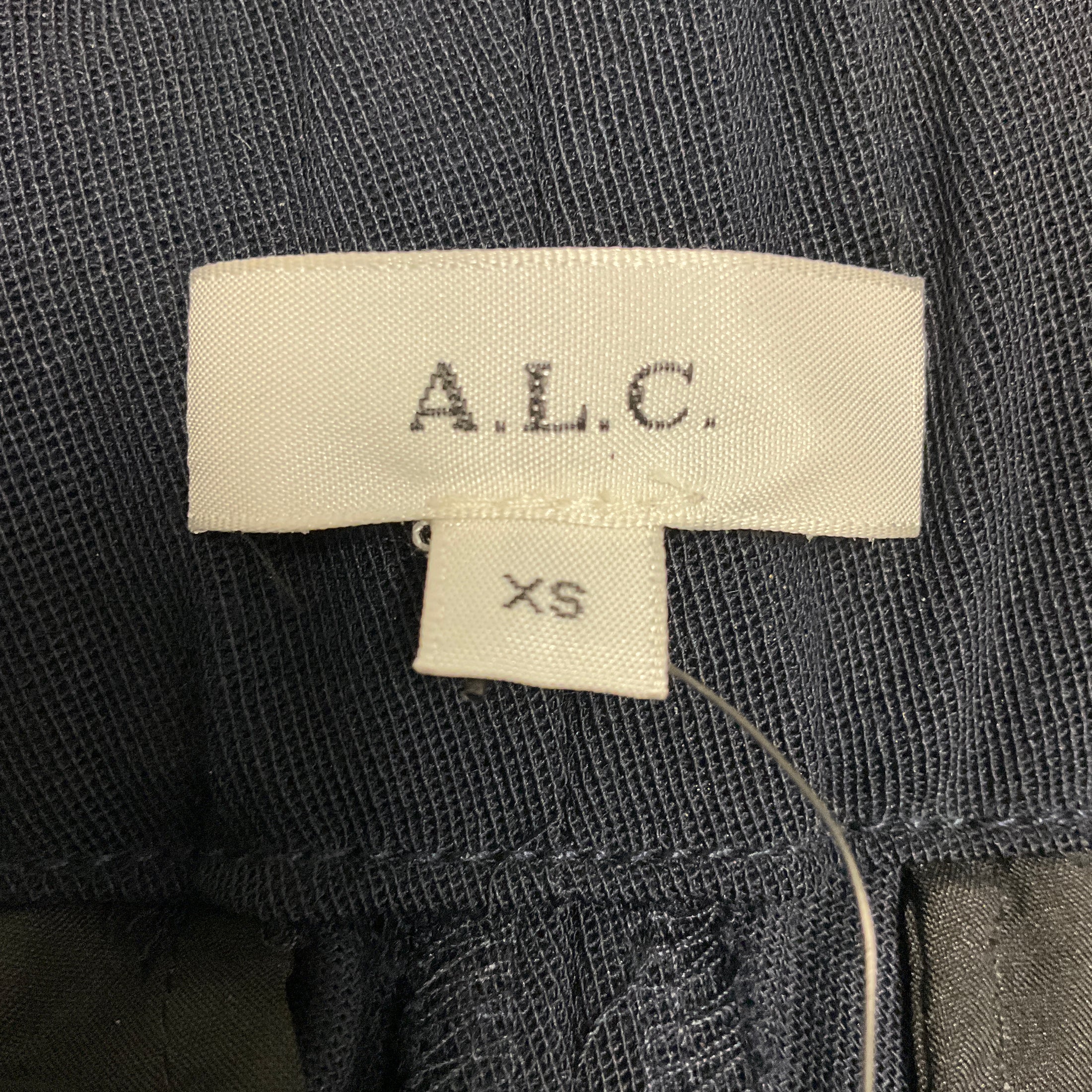 A.L.C. Navy Blue Wool Jackson Pants with Snap Buttons