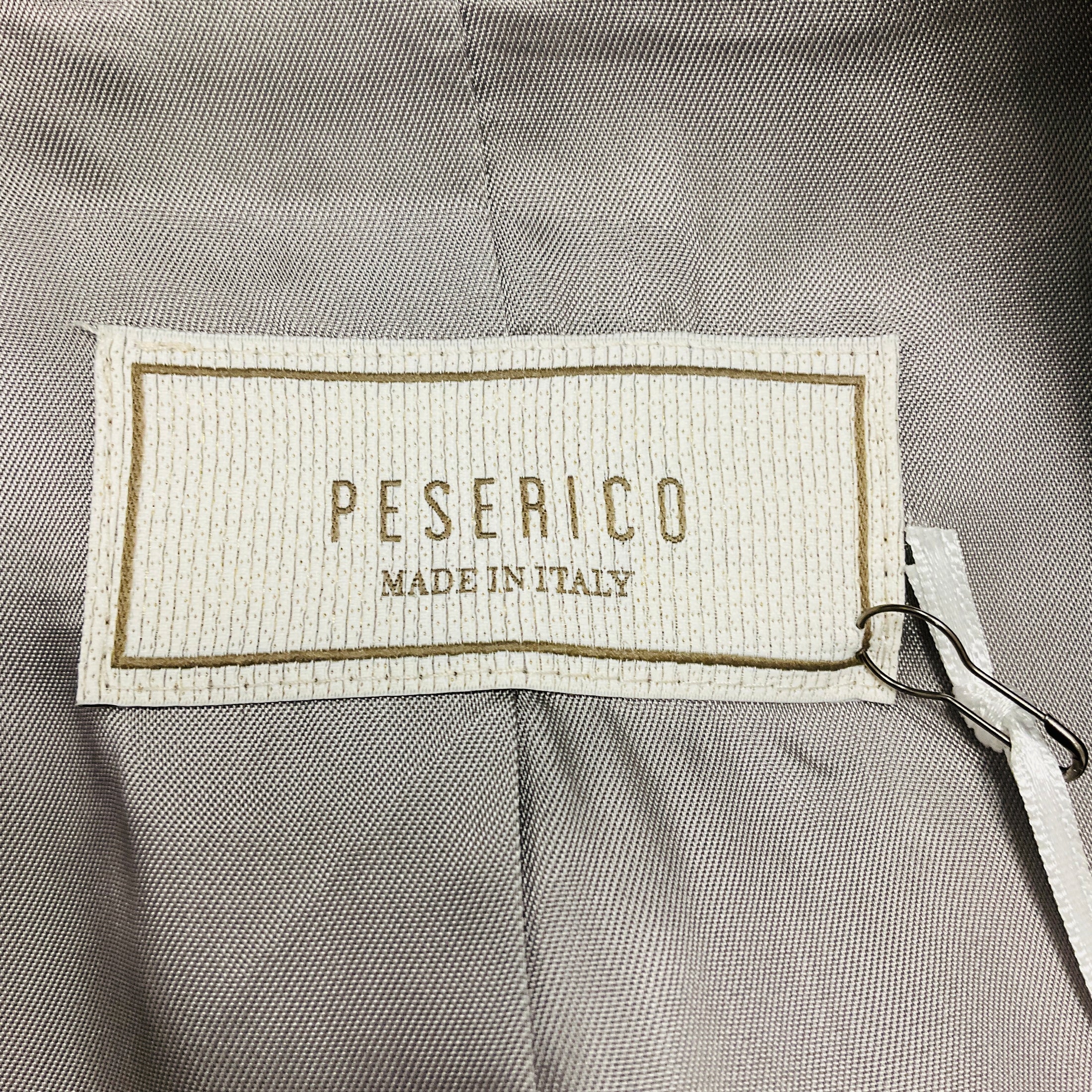Peserico Grey Lurex Wool Flannel Blazer