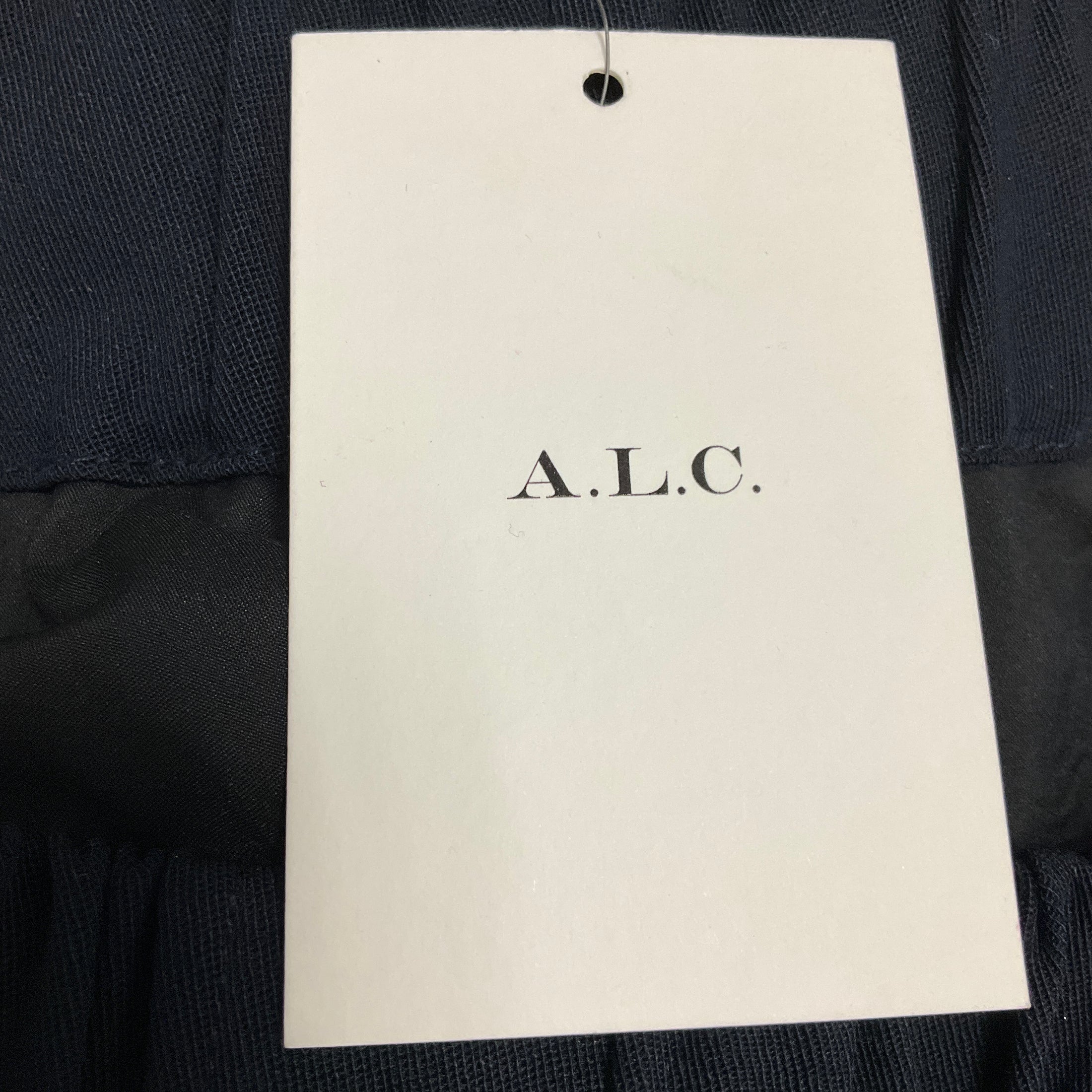 A.L.C. Navy Blue Wool Jackson Pants with Snap Buttons