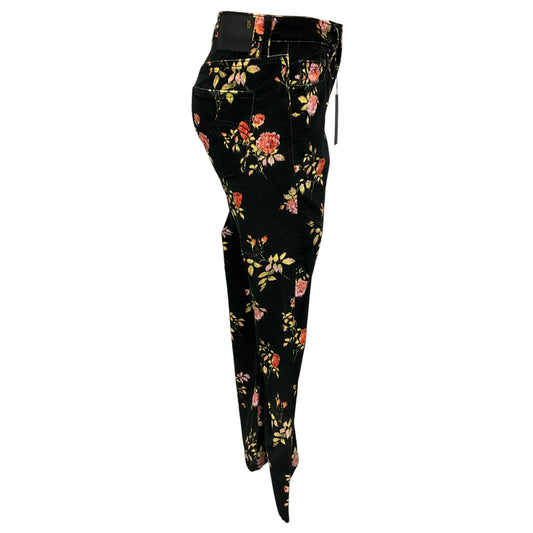 R13 Black Floral Kick Fit Jeans