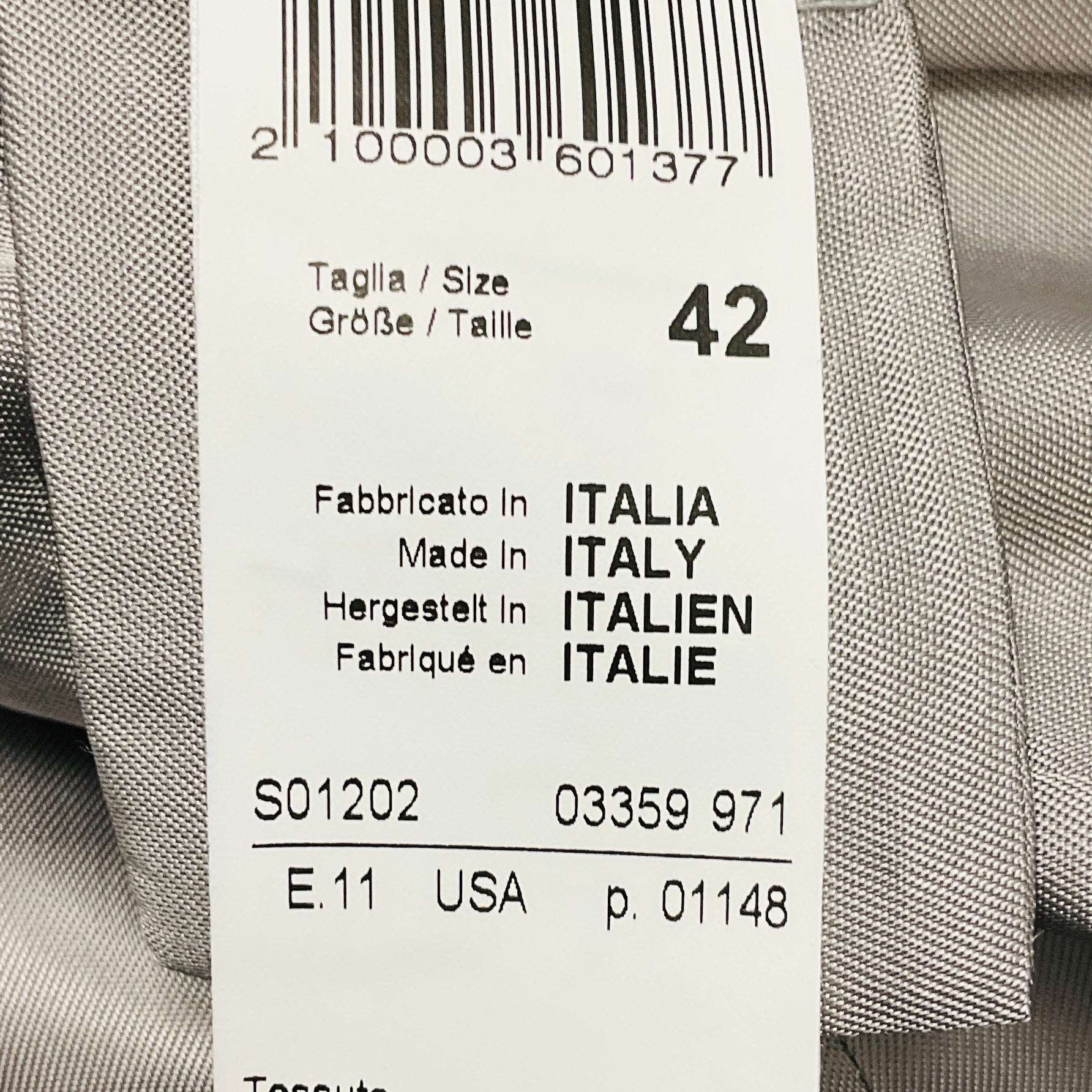 Peserico Grey Lurex Wool Flannel Blazer