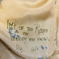Load image into Gallery viewer, Imp of the Roses Tan Tiger Lily Leather Jacket with Brass Fleur Buttons
