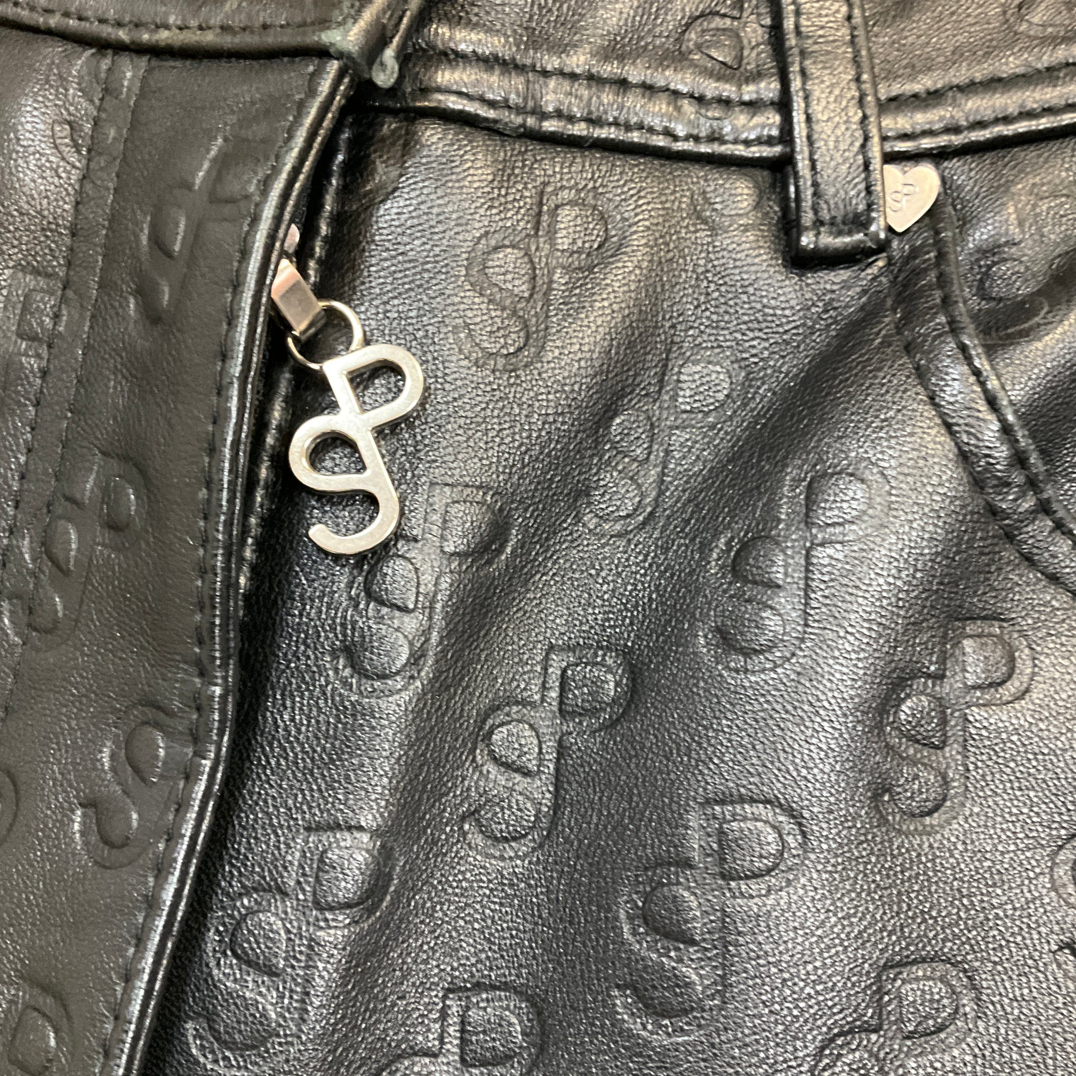 Saks Potts Black Lamb Leather Rosita Pants