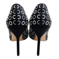 Load image into Gallery viewer, Manolo Blahnik Black / White BB 105 Circle Embroidered Pumps
