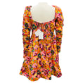 Load image into Gallery viewer, Zimmermann Mustard Multi Floral Violet Twist Front Mini Dress
