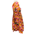 Load image into Gallery viewer, Zimmermann Mustard Multi Floral Violet Twist Front Mini Dress
