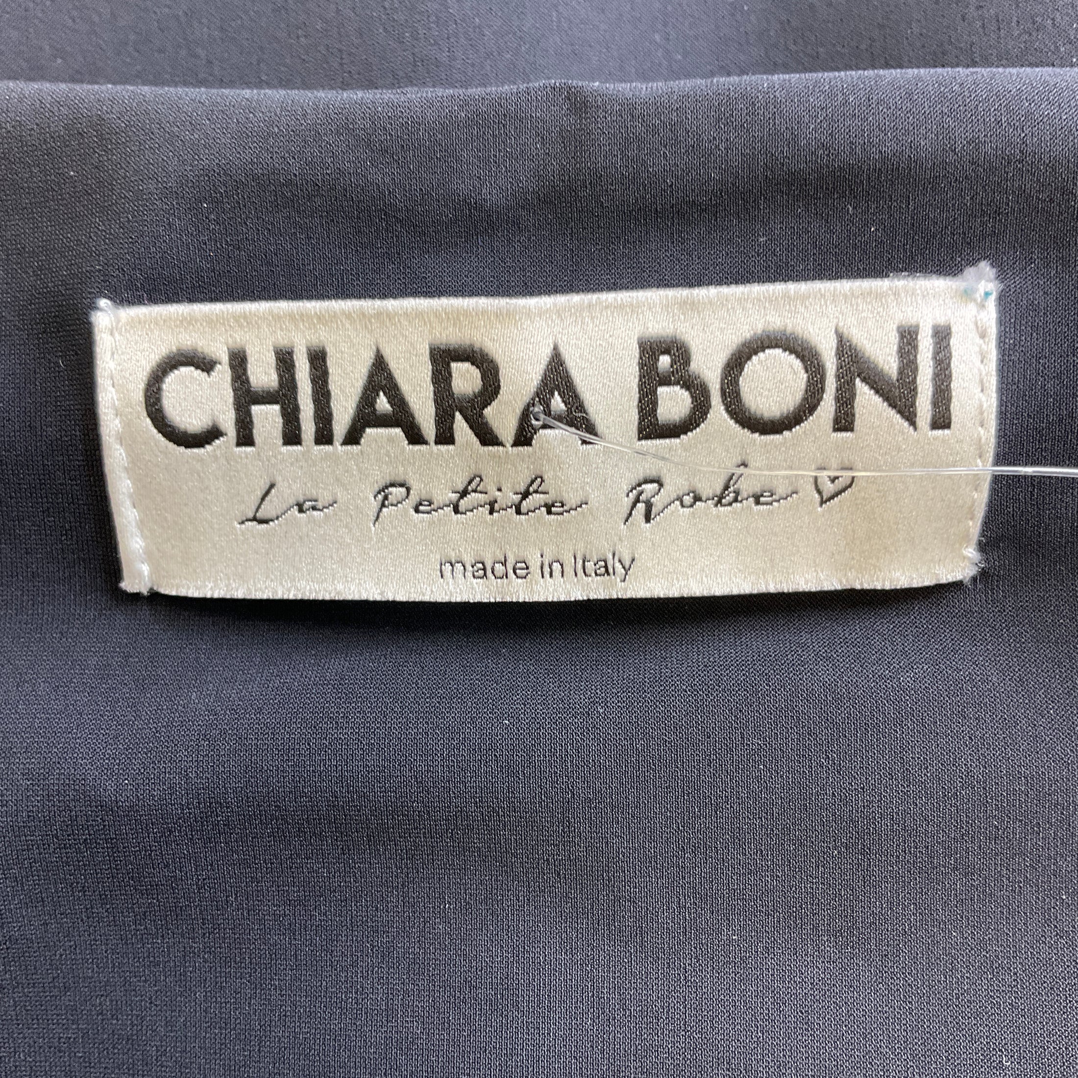 Chiara Boni La Petite Robe Black Florien Ruched Cocktail Dress