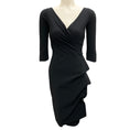 Load image into Gallery viewer, Chiara Boni La Petite Robe Black Florien Ruched Cocktail Dress
